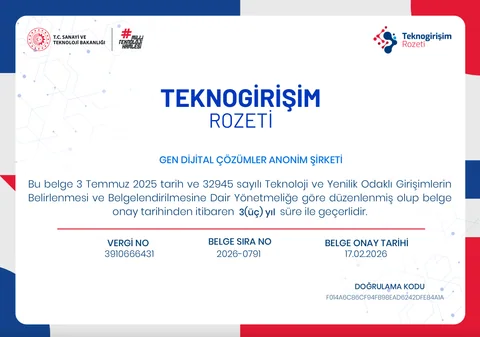 T.C. Sanayi ve Teknoloji Bakanlığı Teknogirişim Rozeti